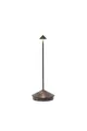 Zafferano, Pina Lampe, Wiederaufladbare und Kabellose Tischlampe mit Touch Control, Geeignet für den Innen- und Außenbereich, Dimmer, 2200-3000 K, Höhe 29 cm, Farbe Titan