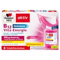 Doppelherz B12 Intense Vita-Energie - hochdosiert mit 500 µg Vitamin B12 pro Trinkfläschchen - 8 Ampullen - vegan