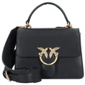 PINKO Love One One Handtasche Leder 20 cm schwarz 100071-A0F1-Z99Q