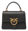PINKO Love One Top Handle Mini Light S Handtasche Tasche Black - Antique Gold