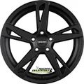 4x Carmani 16 Anton black matt 7.5x17 ET47 - LK5/112 ML66.6 Felge Alu