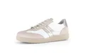 Gabor Damen Low-Top Sneaker, Frauen Halbschuhe,Best Fitting,Freizeitschuhe,Laufschuhe,schnürschuhe,schnürer,Oak/Weiss/Puder,40 EU / 6.5 UK