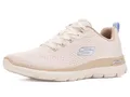 Skechers Damen Arch Fit Summits Daily Flow Turnschuhe, Natural Mesh Synthetic Taupe Trim, 41 EU