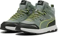 PUMA Evolve Trail JR Sneaker, Green Moon-Lemon Sherbert Black, 38.5 EU