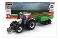 BURAGO BU31676-31920 Valtra N174 Traktor Mit Kippanhänger 2017 Weiß