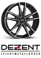 4x Dezent KF 6,5x16 5/114,3 ET46 Black/poliertshed