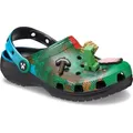 Crocs Kids Minecraft Classic Clog Sandale Schuhe 210830-90H grün Multi , Schuhe:32/33 EU - Blau/Schwarz/Grün - 32