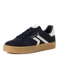 Tamaris Damen Low-Top Sneaker, Frauen Sneaker,Wechselfußbett,Comfort Lining,schnürschuhe,schnürer,Business,Freizeit,wortmann,Navy,39 EU