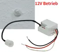 Einbau-Bewegungsmelder "CT-PIR Mini 12V" 12V DC, 1-60W, LED geeignet, weiß 22261