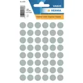 HERMA 1858 Etiketten permanent, Ø13mm, 240 Stück, grau