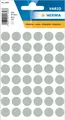 Vielzwecketiketten grau Ø 12 mm rund Papier matt 240 St.