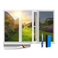 VIEWGUARD – UV Sonnenschutzfolie für Fenster Innen & Außen – Blickdichte Fensterfolie als Sonnenschutz Folie – Selbstklebende Hitzeschutzfolie für Fenster Außen & Innen für Sommer - 60 x 200cm