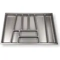 SOTECH ORGA-BOX II Besteckeinsatz 800 mm Höhe 45 mm Silbergrau Für Nobilia Schubladen