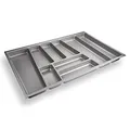 ORGA-BOX® II Besteckeinsatz für Nobilia 80er Schublade bis 07/2012 (462 x 705 mm BITTE MESSEN SIE IHR SCHUBLADENINNENMAß!) silbergrau