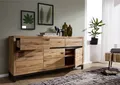 MASSIVMOEBEL24 Sideboard Wildeiche 175x45x85 natur geölt VILLANDERS #108