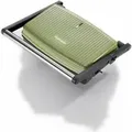 Toaster R-2715 Nostalgie für 2 Toasts, 1500 W, mit quadratischen Antihaft-Grillplatten - Grün