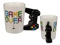Game Over Tasse mit Controller Griff Spielkonsole Kaffeetasse, Kaffeebecher Büro