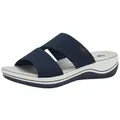 Jana Pantolette Vegan blau|schwarz 40 EU