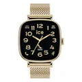 ICE-WATCH – Ice smart 2.0 Gold Milanese – Quadratische Smartwatch in Gold für Damen mit Edelstahlarmband – 025234 (1,70 Zoll)