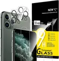 iPhone 11 Pro Max Hartglas Schutz 4er Set: Display & Kamera, kratzfest 9H