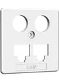 HomeWay HW-ZP-EK1 HAXHSE-G0401-C021 Zentralplatte LAN/LAN reinweiss
