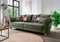 Big-Sofa HOME AFFAIRE "Tassilo Mega Sofa mit viel Platz, bequem durch Kaltschaum im Sitz", grün (dunkelgrün), B:266cm H:95cm T:110cm