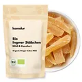 (20,90 EUR/kg) 1kg BIO Ingwerstäbchen, zarter Ingwer BIO mild & kandiert