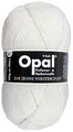 Opal Uni (425m) 4-fädiges Garn - Wollmischung, leuchtende Volltonfarben, Garn für warme Socken und Pullover, 2620 Hartweiß, 1 x 100 g