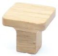 Möbelknopf Eiche massiv Holzknopf 24x24mm Schrankknopf klein Holz Massivholz
