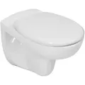 Lavita | Wandhängende WC - Mit Deckel - Softclose Sitz - Wandtoilette - Weiße Keramik - Kompaktes Design - 53 Cm - Arctic - Weiß
