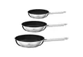 RÖSLE Pfannen-Set ELEGANCE, 3-teilig, Ø 28 cm, Ø 24 cm, Ø 20 cm, Edelstahl, Antihaftbeschichtet, hitzebeständig bis 260 °C