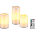 goobay LED-Kerzen weiß, 3 St.