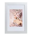 IDEAL TREND Bilderrahmen Holz Rahmen Plexi Acryl Collage Wanddeko Poster quadratisch S215: Farbe: Silber | Format: 21x29,7 A4