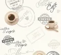 A.S. Création Schaumtapete Il Decoro Kaffee, aufgeschäumt, Motiv, gemustert, mehrfarbig, Tapete Ausgefallen Tapeten Wohnzimmer Schlafzimmer Küche eige Design