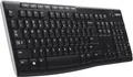 Logitech K270 Kabellose Tastatur für Windows, kabellos, Deutsches QWERTZ Schwarz
