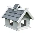 Vogelfutterhaus XXL Weiß Vogelhaus Vogelvilla Vogelhäuschen Futterstation