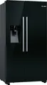 Bosch KAD93ABE Serie 6 Amerikanischer Side-by-Side, 90,8cm breit, 562L, NoFrost, SuperKühlen, Crushed Eis, Eiswürfel, Wasser, Festwasseranschluss, schwarz, E
