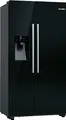 Bosch KAD93ABEP Serie 6 Amerikanischer Side-by-Side Kühlschrank, 178,7 x 90,8 cm, 371 L Kühlen & 191 L Gefrieren, Eis- und Wasserspender mit Wasseranschluss,No Frost, XXL-Fassungsvermögen