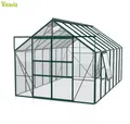 Vitavia Gewächshaus Meridian 2 11500 BxTxH 257x445x232cm ESG Glas Alu smaragd