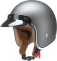 Redbike Motorradhelm RB-756 Titanium Jethelm, Ratschenverschluss