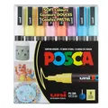 POSCA uni PC3M Stift mit feiner Spitze, weiche Farben, 8 Stück