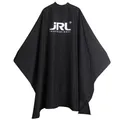 JRL Mantello da taglio Nero Professional Cutting Cape Chiusura in Velcro per barbiere e parrucchiere, Colore Nero, Nero, Estándar