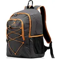 CampFeuer Kühlrucksack 30 Liter | leicht und wasserdicht | grau | Isoliertasche für BBQ, Camping, Strand und Outdoor Aktivitäten