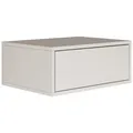 Nachttisch Hängend Schwebender Weiß Farbe 50B x 36T x 20,8H cm Nachtschrank m...