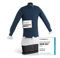 CLEANmaxx Bügelsystem Hemdenbügler PRO für Oberbekleidung, 1800 W, Bügler für Hemden Blusen, Trocknen und in Minuten knitterfrei