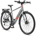 Telefunken Urban E-Bike Herren UH200 28 Zoll Hinterradmotor 7-Gang Kettenschaltung - Grau