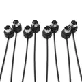 CME MIDI Kabel 4er-Pack – 90 cm, 5-Pin DIN, Low-Profile – Gespiegelte 45-Grad Winkelstecker mit ultra-dünnem Design für enge Räume – Ideal für MIDI-Interfaces, Pedalboards & Keyboards