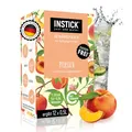 INSTICK Zuckerfreies Instant-Getränk (Pfirsich) - 1 Packung für 12 x 0,5-1 L - Veganes Getränkepulver Kalorienarm & Vitamin C - Instant-Pulver