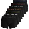 Jack & Jones Junior Trunk JACBASIC elastisch und bequem im 7er Pack (Packung, 7-St) unifarben, modisch, eng, Jersey schwarz 128