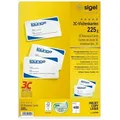 Sigel Visitenkarten LP799, hochweiß-satiniert, ohne Perforation, 225 g/m2 weiß